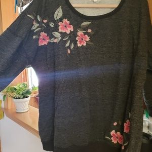 Floral sweater